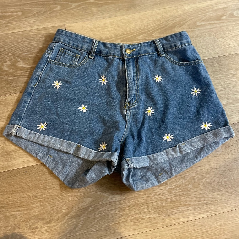 Sunflower High Waisted Jean Shorts